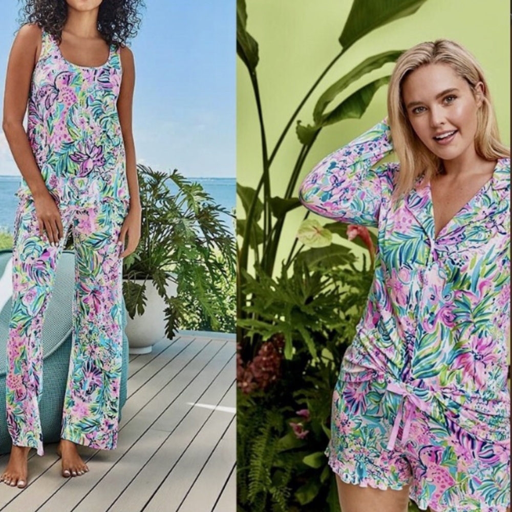 Lily Pulitzer Lilly’s Favorite Things Long Sleeve and Pant Lounge Set